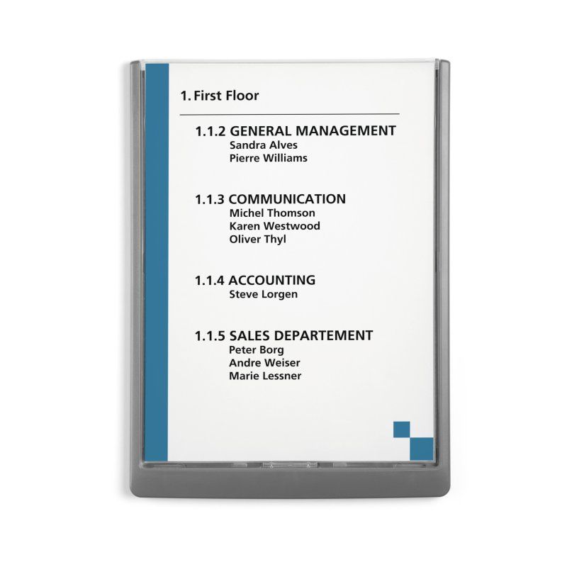 Durable 486737 sign holder/information stand A4 Plastic Graphite