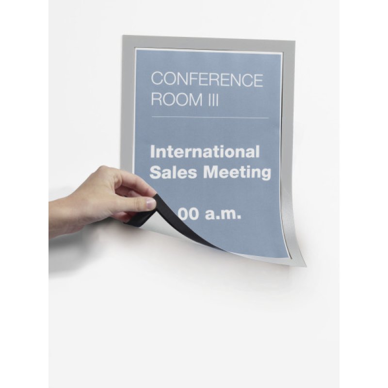 Durable Duraframe Magnetic A4 magnetic frame Silver