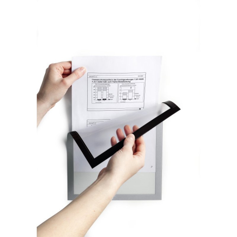 Durable Duraframe Magnetic A4 magnetic frame Silver