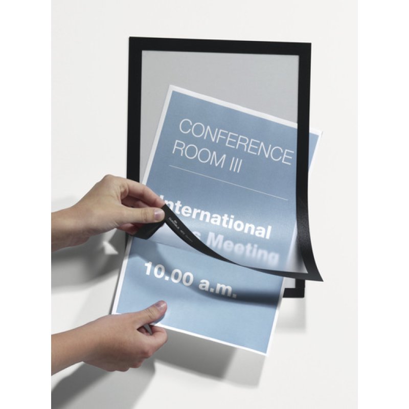 DURABLE Cadre d'affichage magnétique DURAFRAME, A4, noir