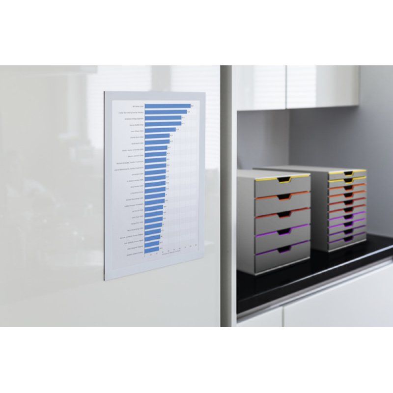 DURABLE Cadre d'affichage magnétique DURAFRAME, A4, blanc