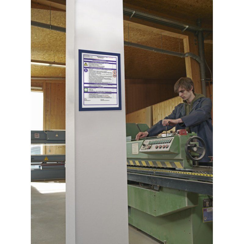 DURABLE Cadre d'affichage magnétique DURAFRAME, A4, bleu