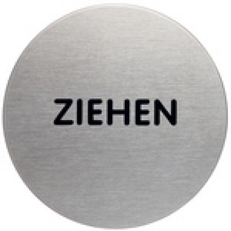 DURABLE Piktogramm "Ziehen", Durchmesser: 65 mm, silber