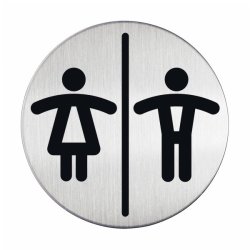 DURABLE Pictogramme "WC Femmes & Hommes", diamètre: 83 mm