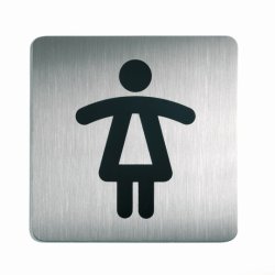 DURABLE Pictogramme PICTO "WC Femmes", carré, en acier