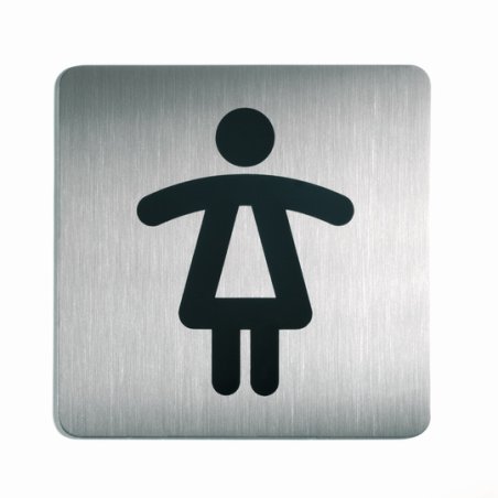 DURABLE Pictogramme PICTO "WC Femmes", carré, en acier
