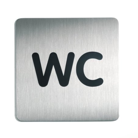 DURABLE Pictogramme PICTO "WC", carré, en acier