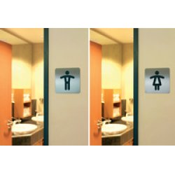 DURABLE Pictogramme PICTO "WC Handicapés", carré, en acier