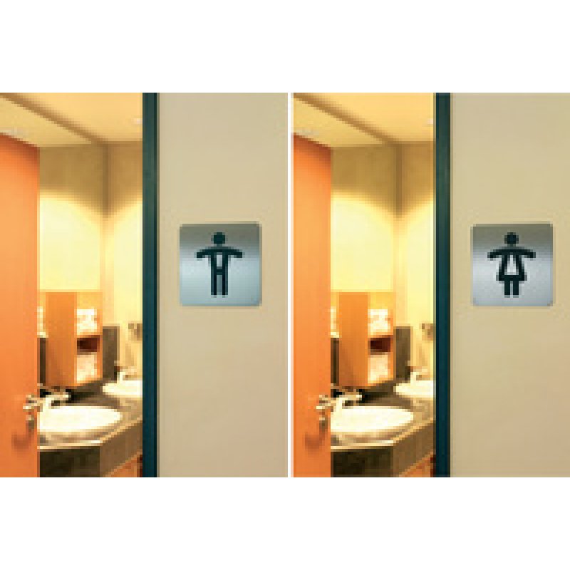 DURABLE Pictogramme PICTO "WC Handicapés", carré, en acier