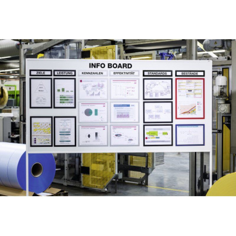 Durable 498701 magnetic frame A3 Black