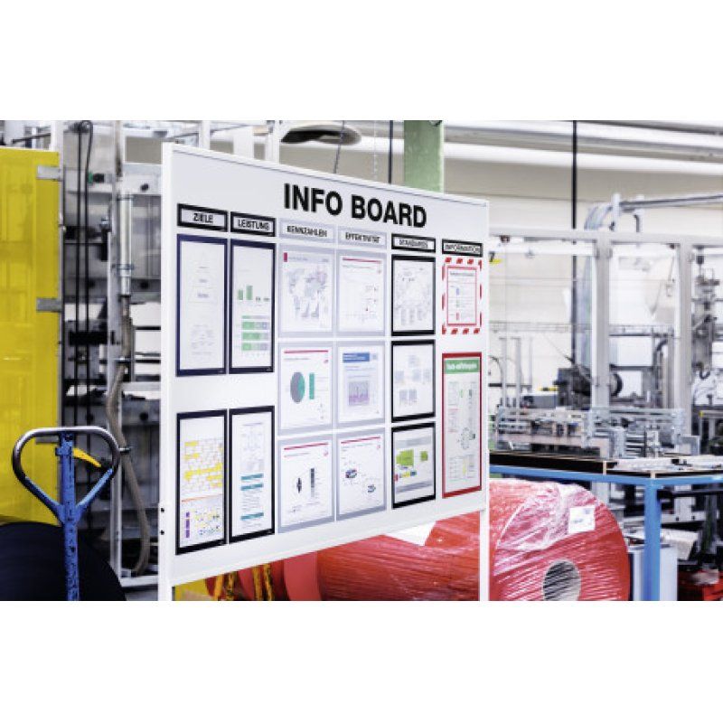 Durable 498701 magnetic frame A3 Black