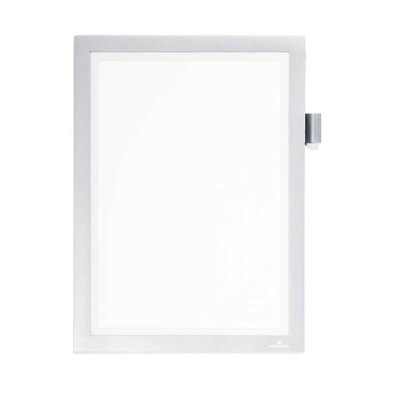 Durable duraframe magnetisch kader Note A4, zilver sous-mains Argent