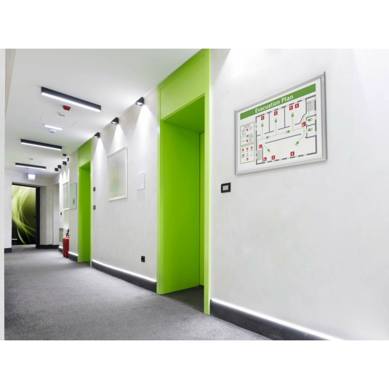 Durable 500823 wall frame 450 x 625 mm Rectangle Silver Aluminium