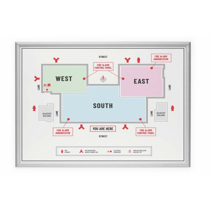 Durable 500923 Cadre de mur 660 x 900 mm Rectangle Argent Aluminium