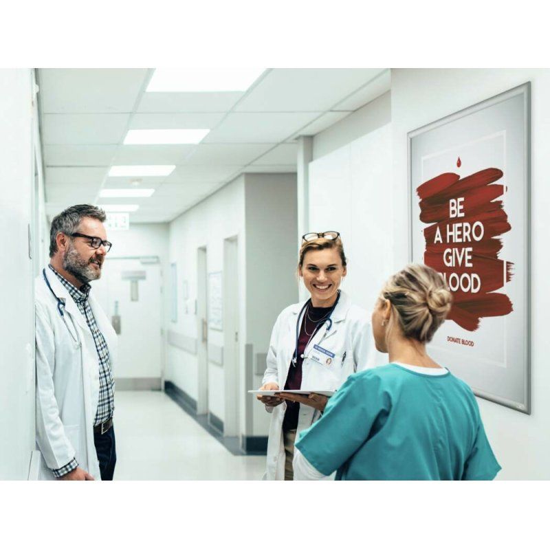 Durable 500923 wall frame 660 x 900 mm Rectangle Silver Aluminium