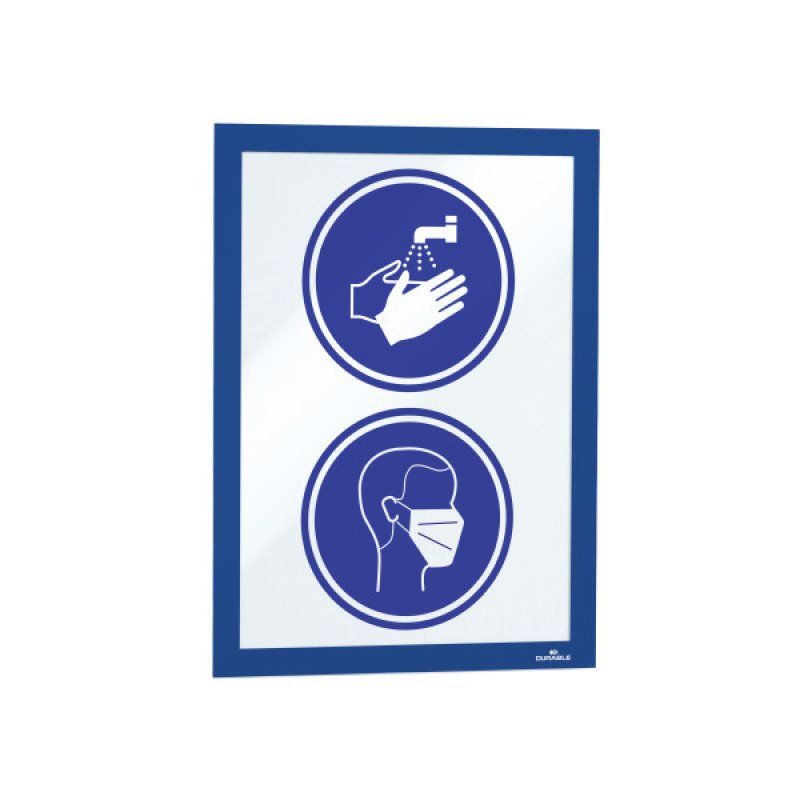 Durable DURAFRAME magnetic frame A4 Blue