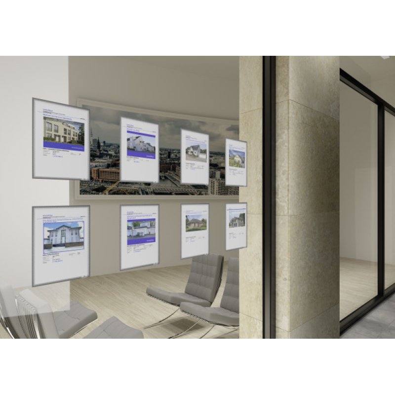 Durable 501457 porte-document Anthracite, Transparent