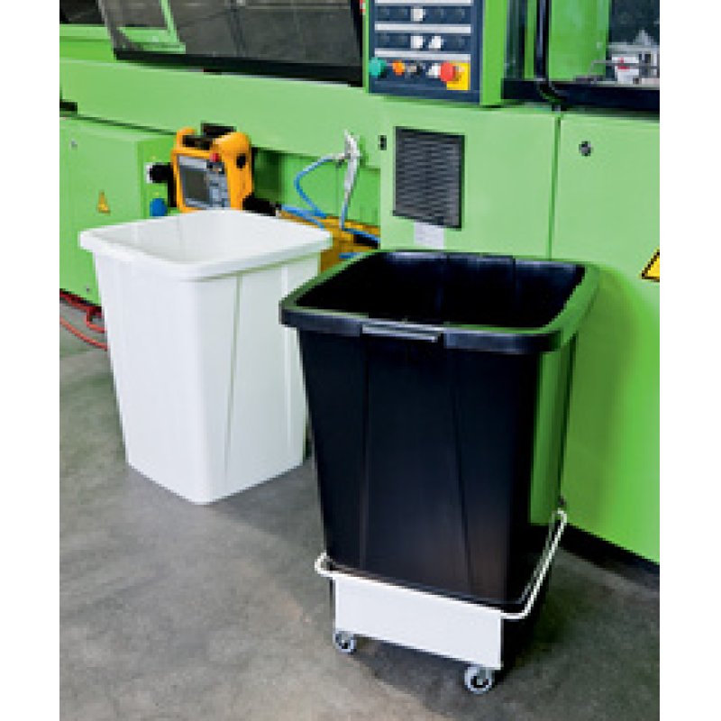 Durable 1800505221 waste container Rectangular Plastic Black