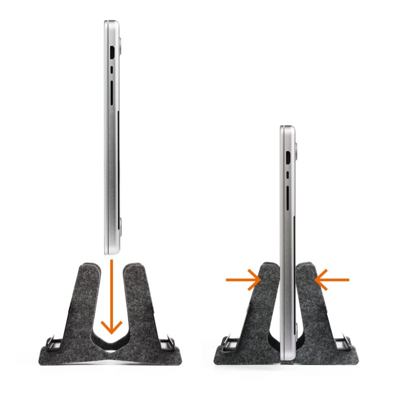 Durable Effect Supports de Laptop Anthracite 43,2 cm (17")