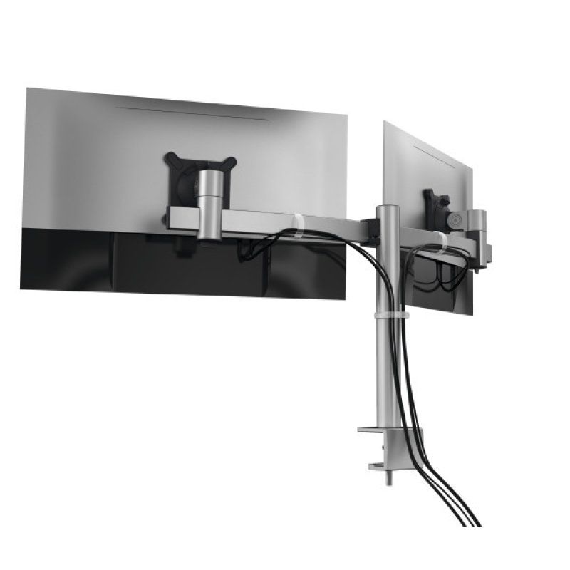 DURABLE Support double pour 2 écrans, pince de fixation