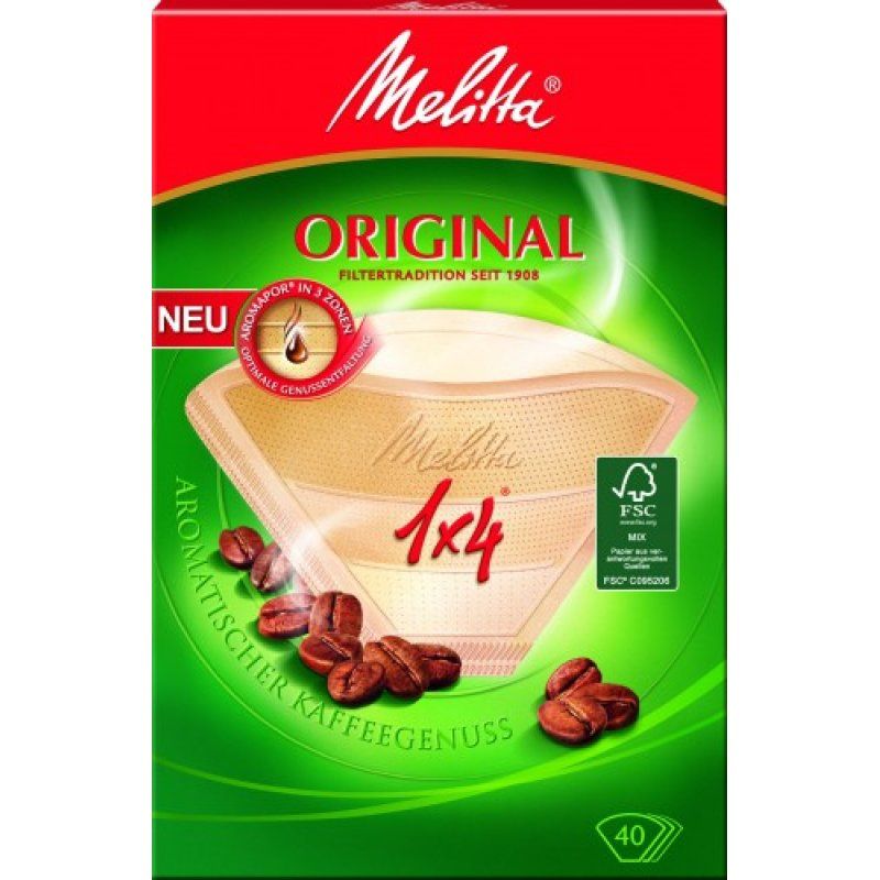 Melitta Aroma-Filtertüten 1x4 Marron Filtre pour cuisinières