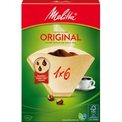 Melitta Filtre à café arôme "1x6", marron nature