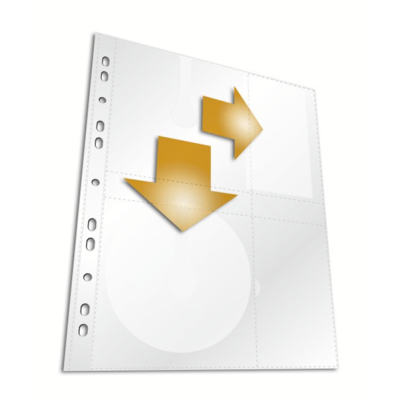 DURABLE Pochette CD/DVD COVER M, pour 4 CD, PP, A4