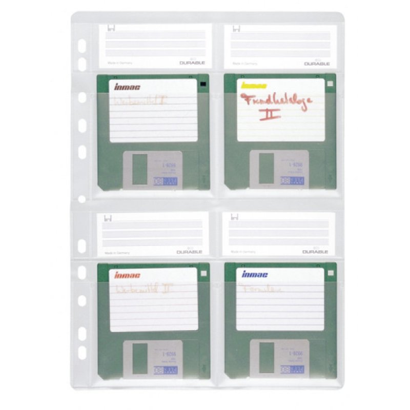 Durable 524319 storage media case Floppy disk case Transparent