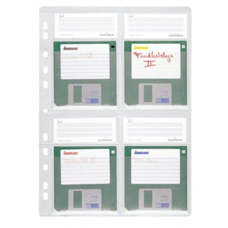 Durable 524319 storage media case Floppy disk case Transparent
