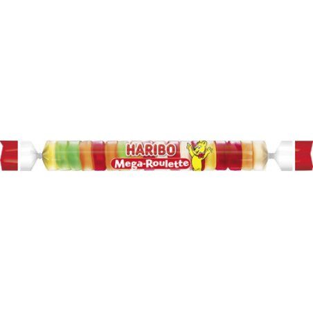 HARIBO Gomme aux fruits Mega-ROULETTE, rouleau de 45 g