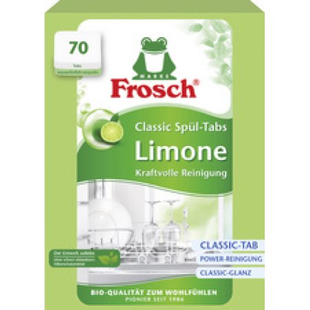 Frosch Tablettes lave-vaisselle Classic Limone, 70 pièces