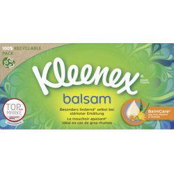 Kleenex Mouchoirs Balsam, 4 couches, blanc, boîte de 56