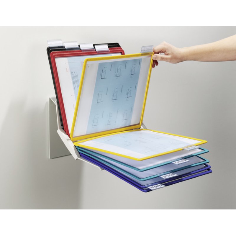 Durable Vario Pro 10 document display carousel Desk/Wall Landscape/Portrait A4