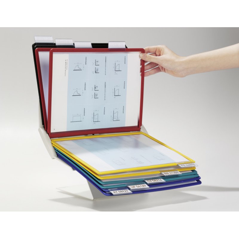 Durable Vario Pro 10 document display carousel Desk/Wall Landscape/Portrait A4