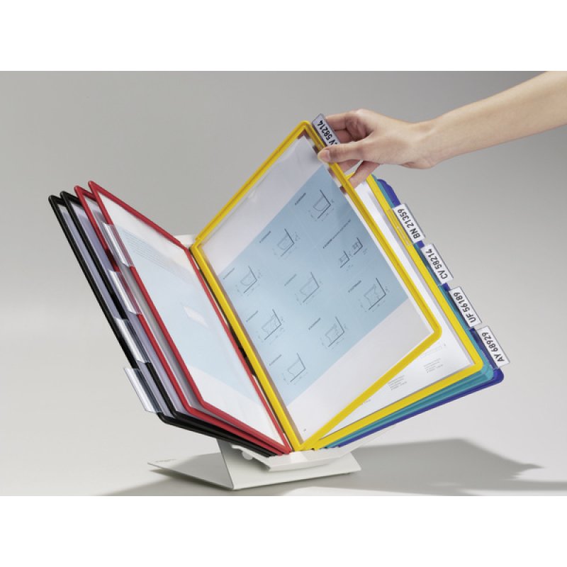 Durable Vario Pro 10 porte-documents pivotant mural Sur bureau/mural Paysage/portrait A4