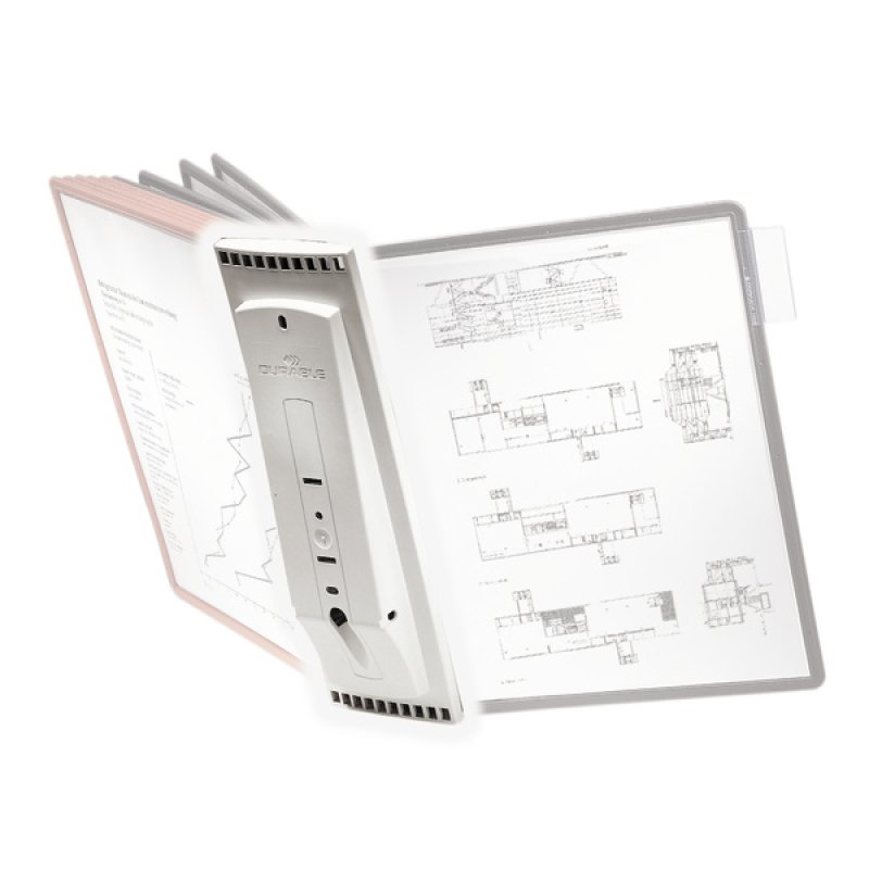 DURABLE support 10 SHERPA, pour 10 pochettes A4, gris