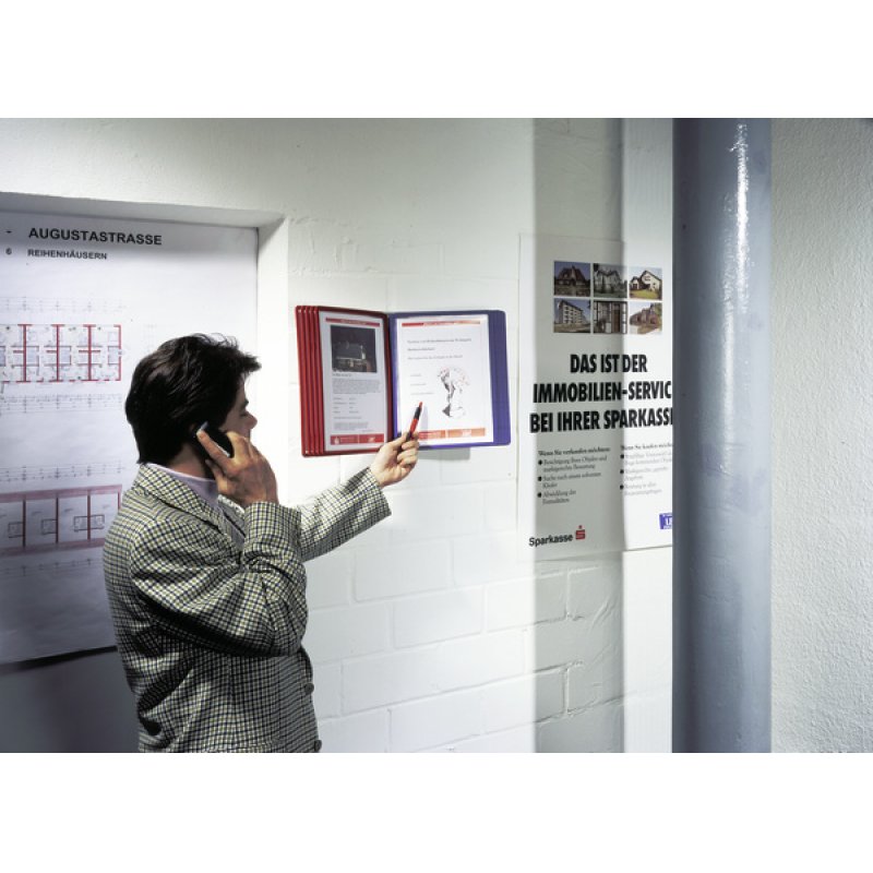 Durable Sherpa Wall Module 10 Gris Polypropylène (PP) Présentoir mural