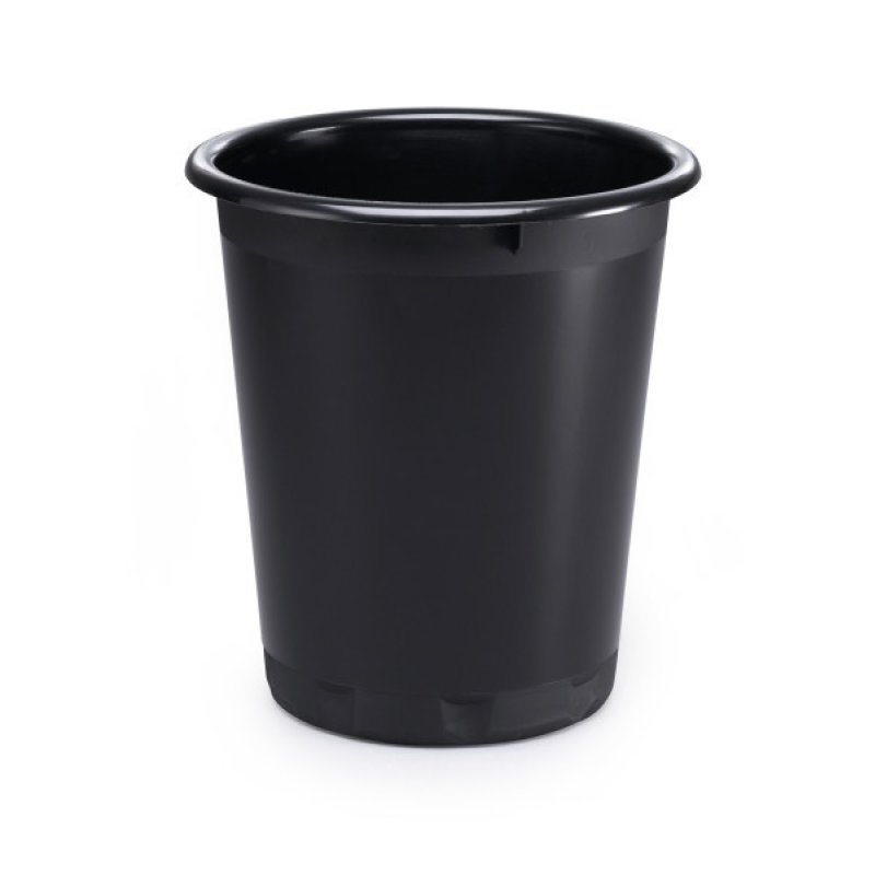 DURABLE Corbeille à papier BASIC, plastique, 13 litres, noir