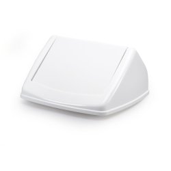 DURABLE Couvercle DURABIN FLIP LID SQUARE 40, blanc/blanc