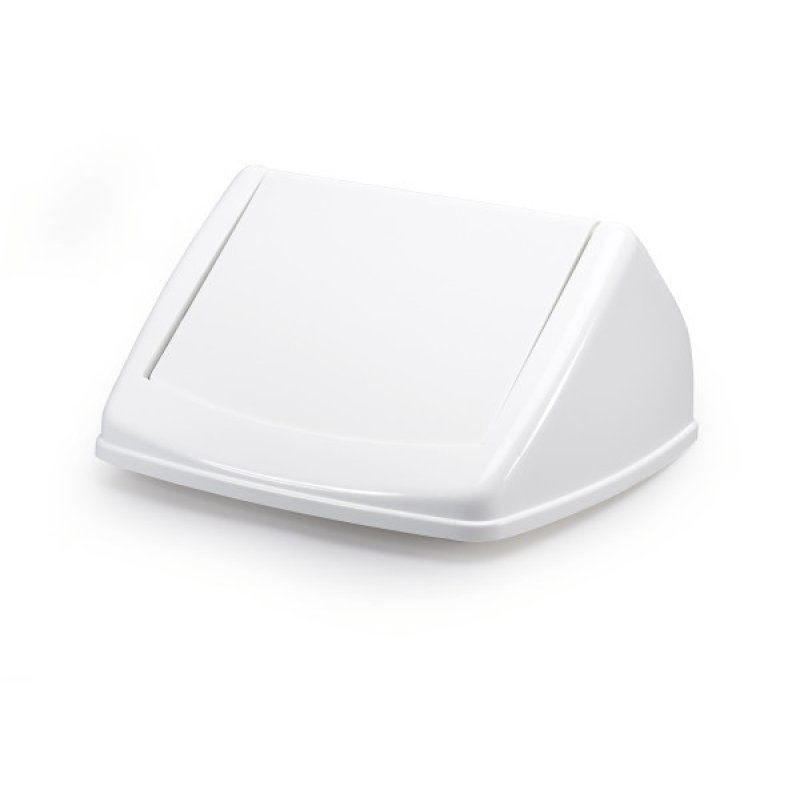 DURABLE Couvercle DURABIN FLIP LID SQUARE 40, blanc/blanc