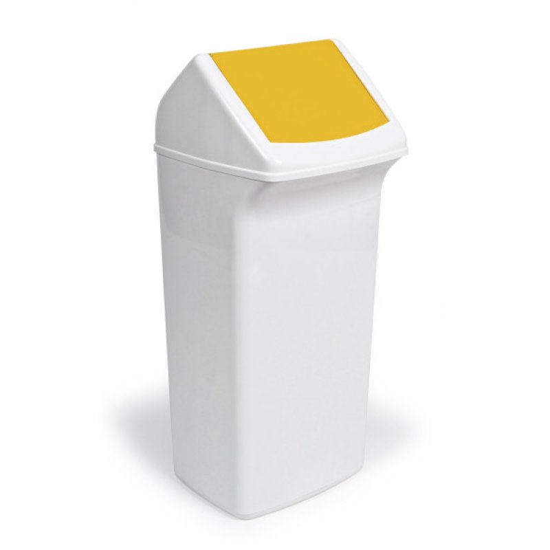 DURABLE Couvercle DURABIN FLIP LID SQUARE 40, blanc/blanc