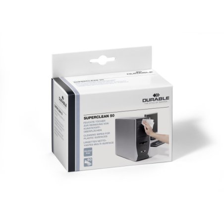 DURABLE Lingettes nettoyantes pour surfaces SUPERCLEAN 50