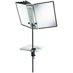 Durable Sherpa desk clamp 10 complete document display carousel Portrait A4