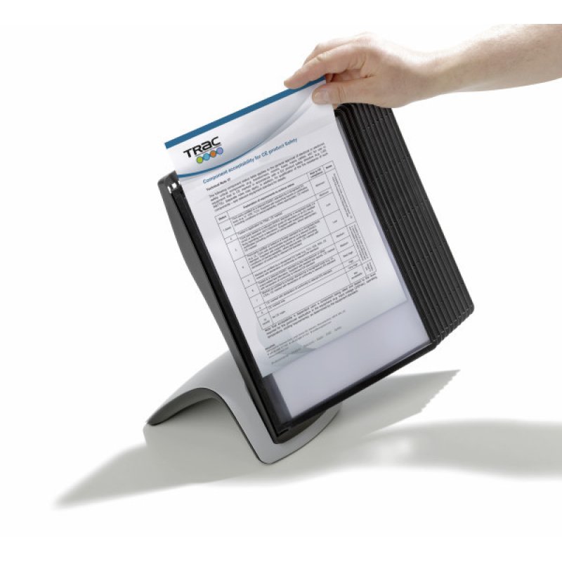 Durable Sherpa Style Table 10 document display carousel Desk Portrait A4