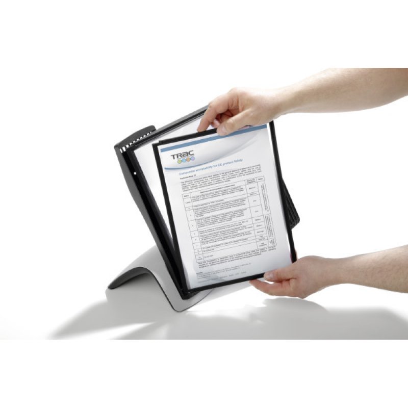 Durable Sherpa Style Table 10 document display carousel Desk Portrait A4