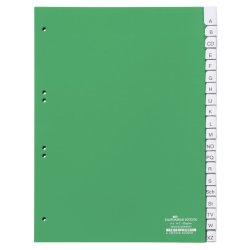 DURABLE Kunststoff-Register, PP, Stärke: 0,12 mm, 20-teilig