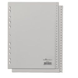 Durable 650410 intercalaire de classement Onglet avec index numérique Polypropylène (PP) Gris
