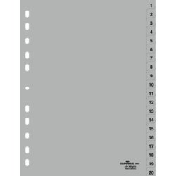 Durable 6522-10 Numeric tab index Polypropylene (PP) Grey