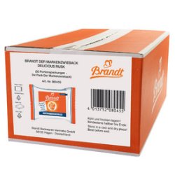 Brandt Biscotte, emballage individuel dans un carton