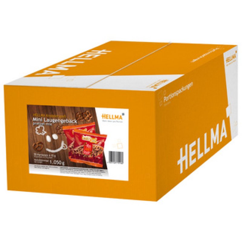 HELLMA Mini bretzel, dans des sachets unitaires de 15 g